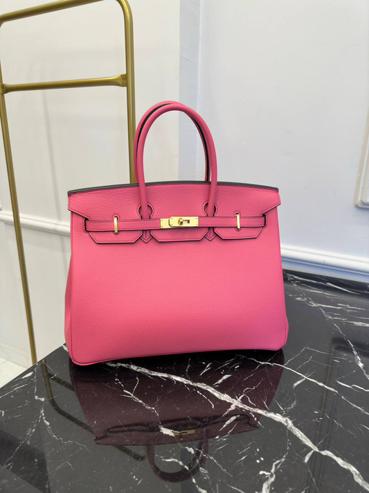 H Birkin 35 Fuchsia Genuine Leather