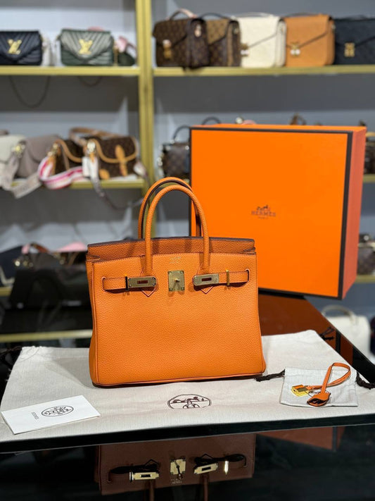 H Birkin 30 Genuine Leather