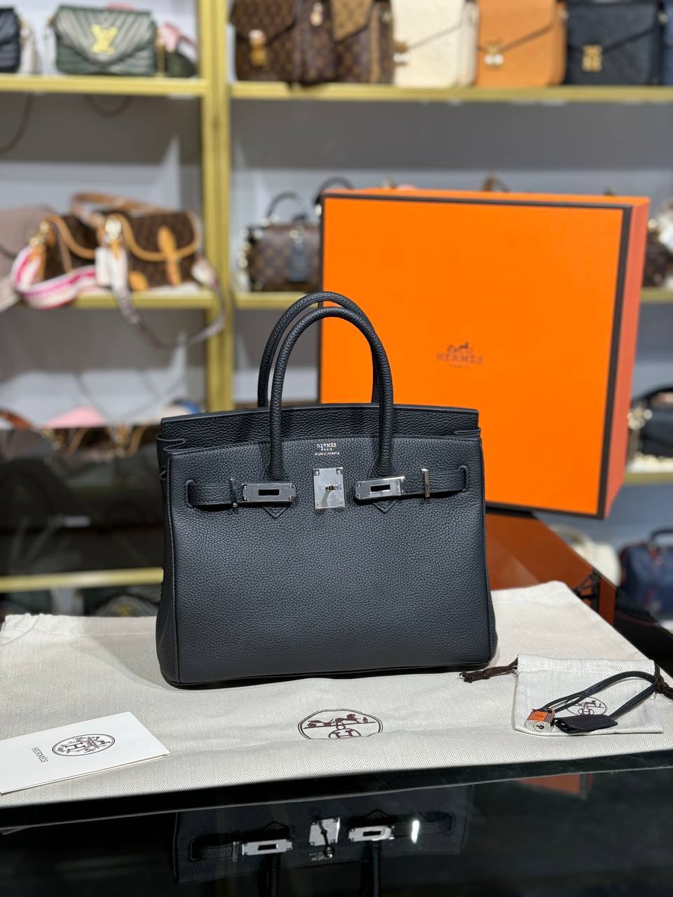 H Birkin 30 Genuine Leather