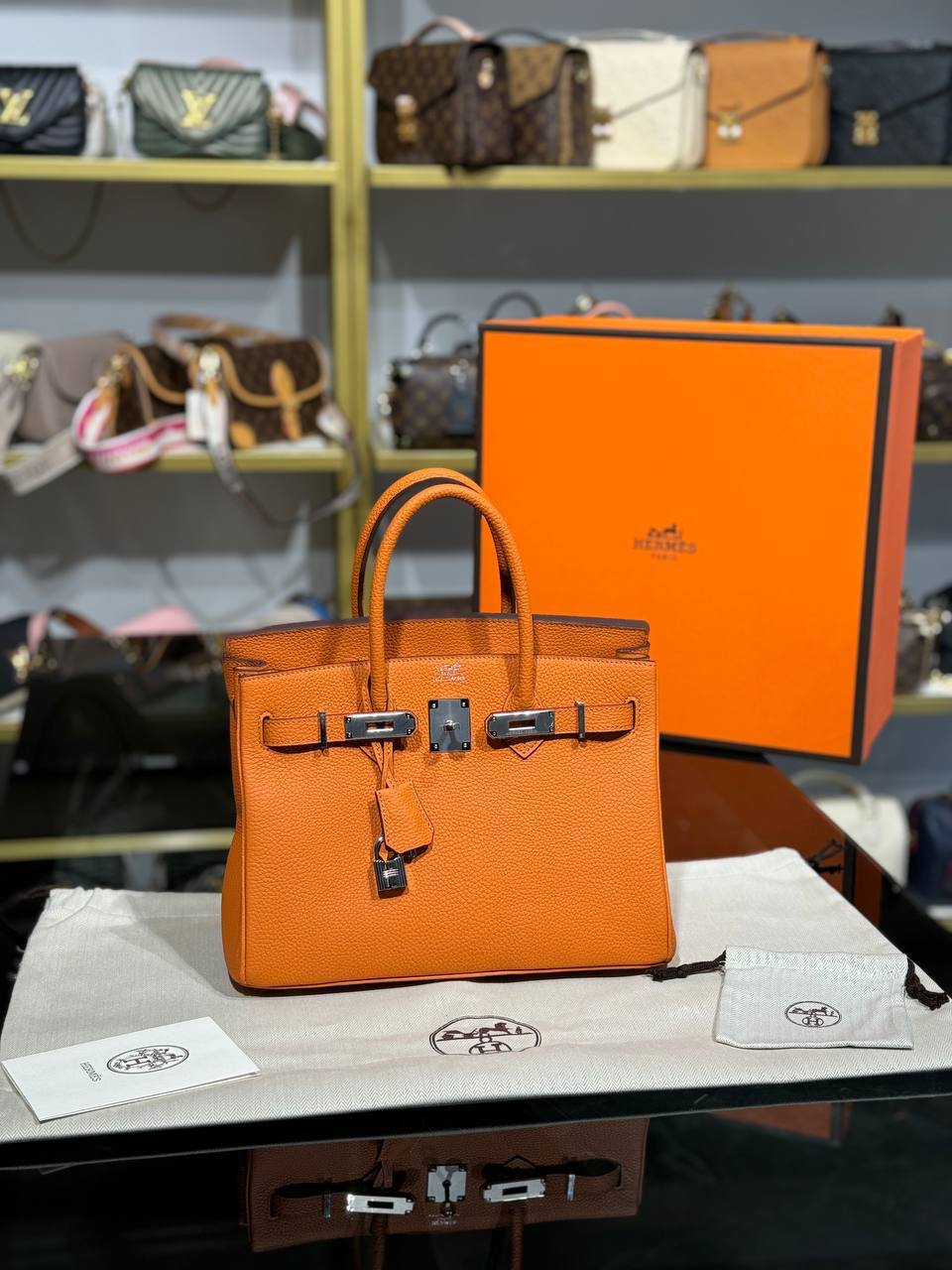 H Birkin 30 Genuine Leather