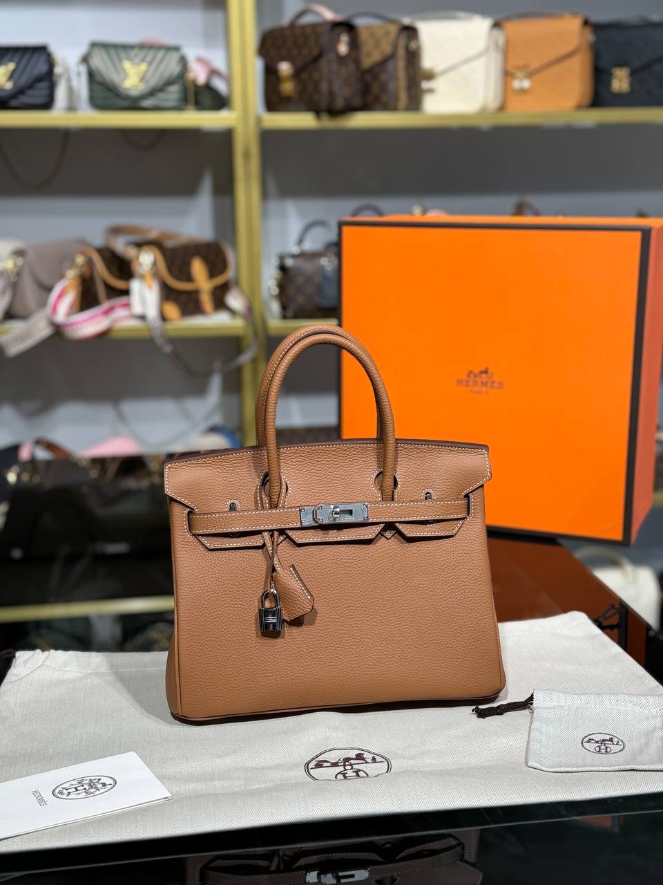 H Birkin 30 Genuine Leather