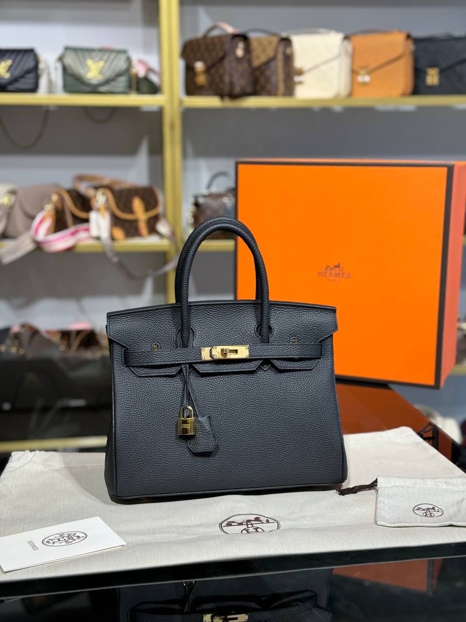 H Birkin 30 Genuine Leather