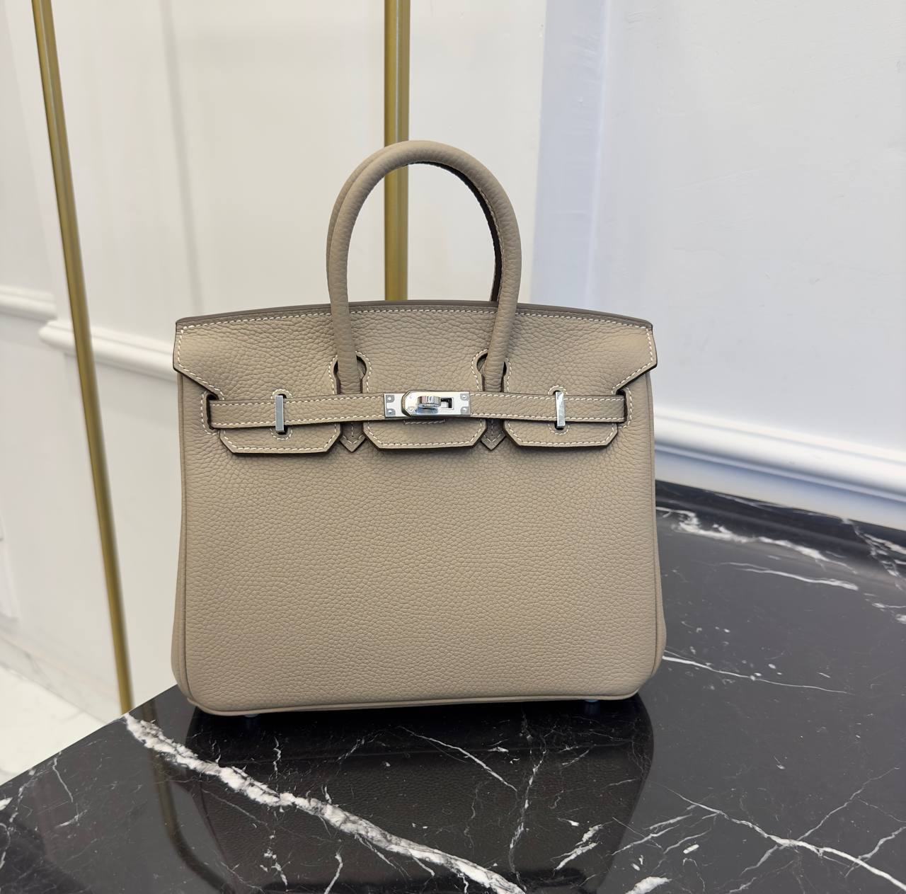 H Birkin 25 Genuine Leather